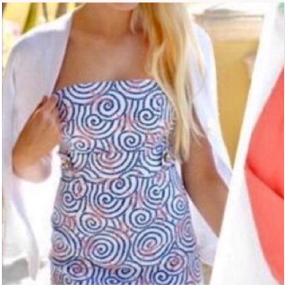 Vineyard Vines Nautical Strapless Dress